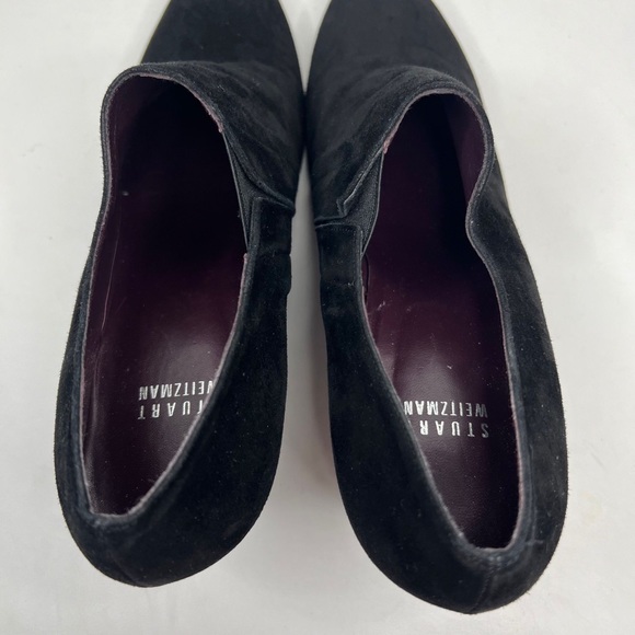 STUART WEITZMAN SPAIN🇪🇸MADE Suede Pumps Booties Chunky Heel OW88728 Size 10 - Picture 12 of 16